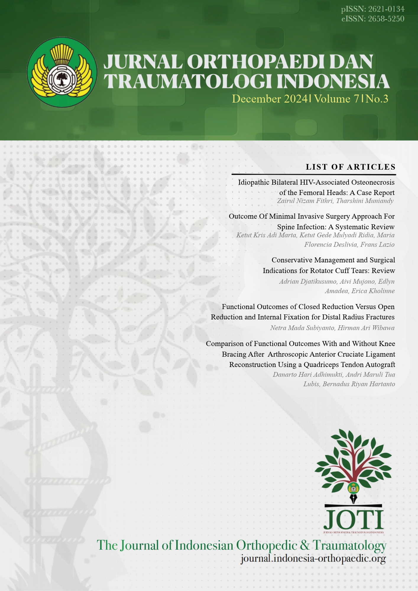 					View Vol. 7 No. 3 (2024): JOTI Vol. 7 No.3 December 2024
				